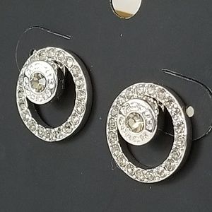 Coach earrings Silver NWT